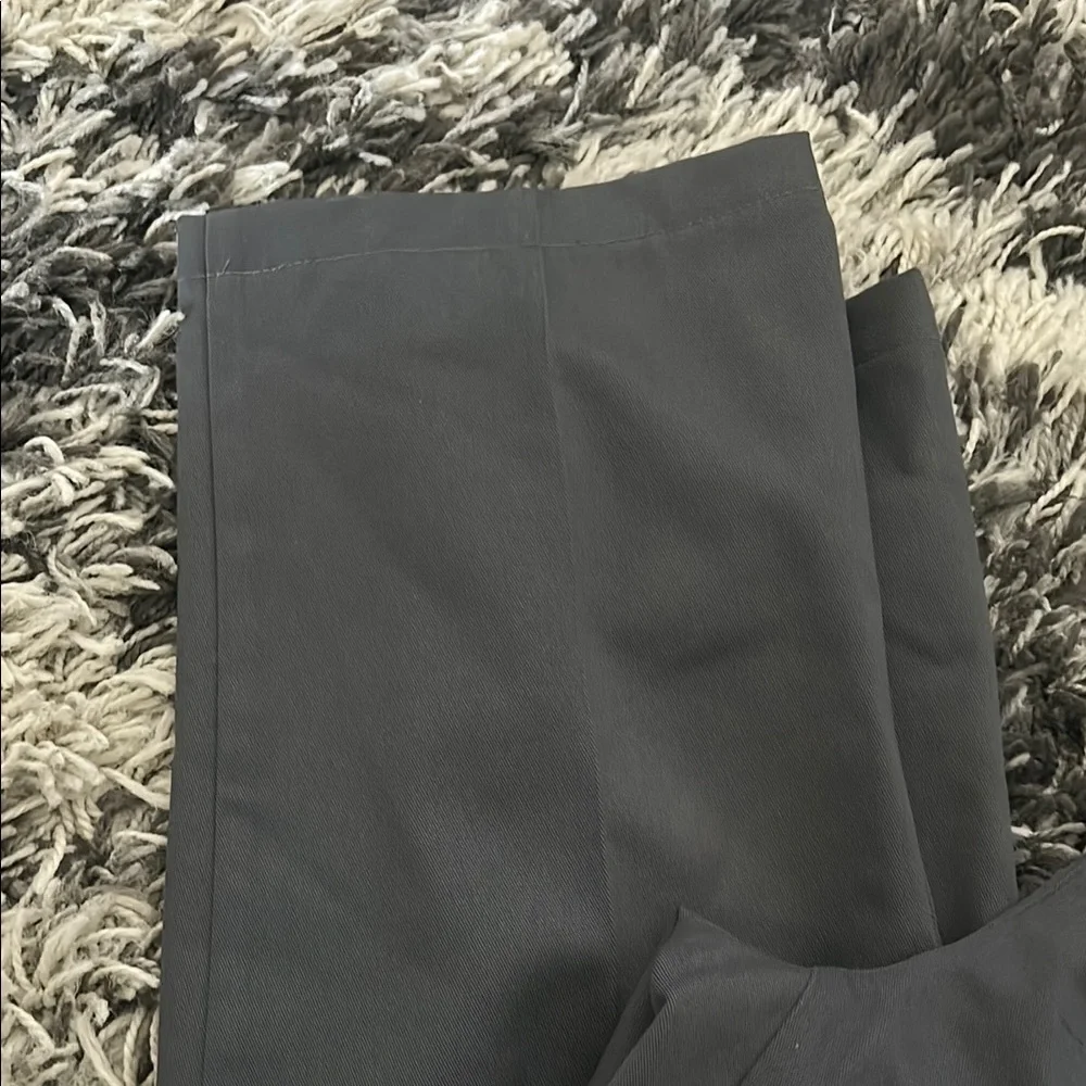 Lands' End Gray Dress Pants Straight Leg